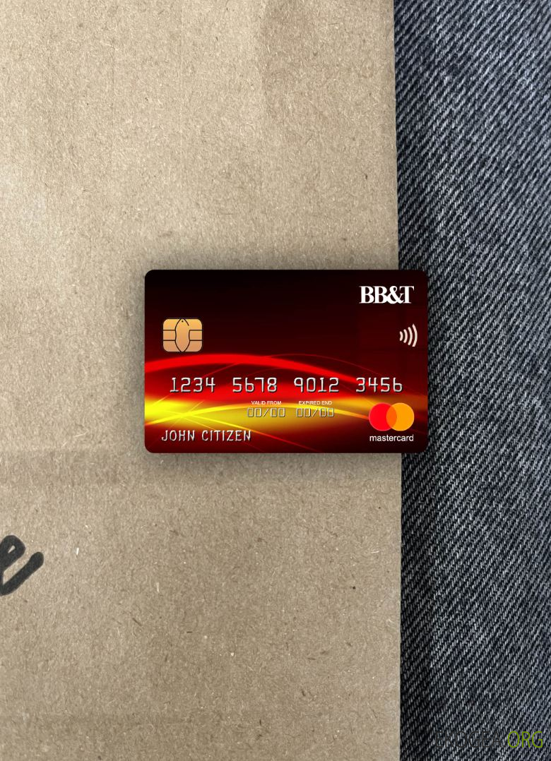 USA BB&T Corp. banque mastercard photolook recto